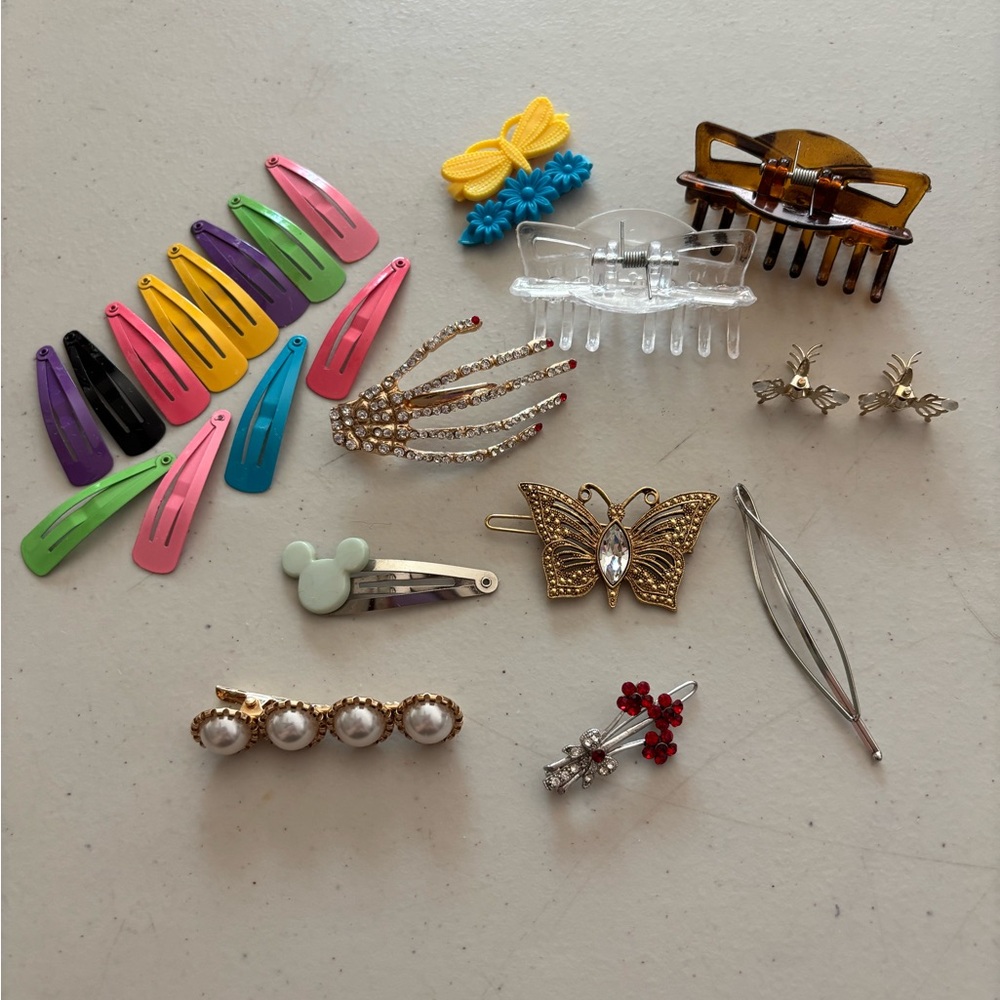 Colorful Kids Hair Accessories Set. Variety